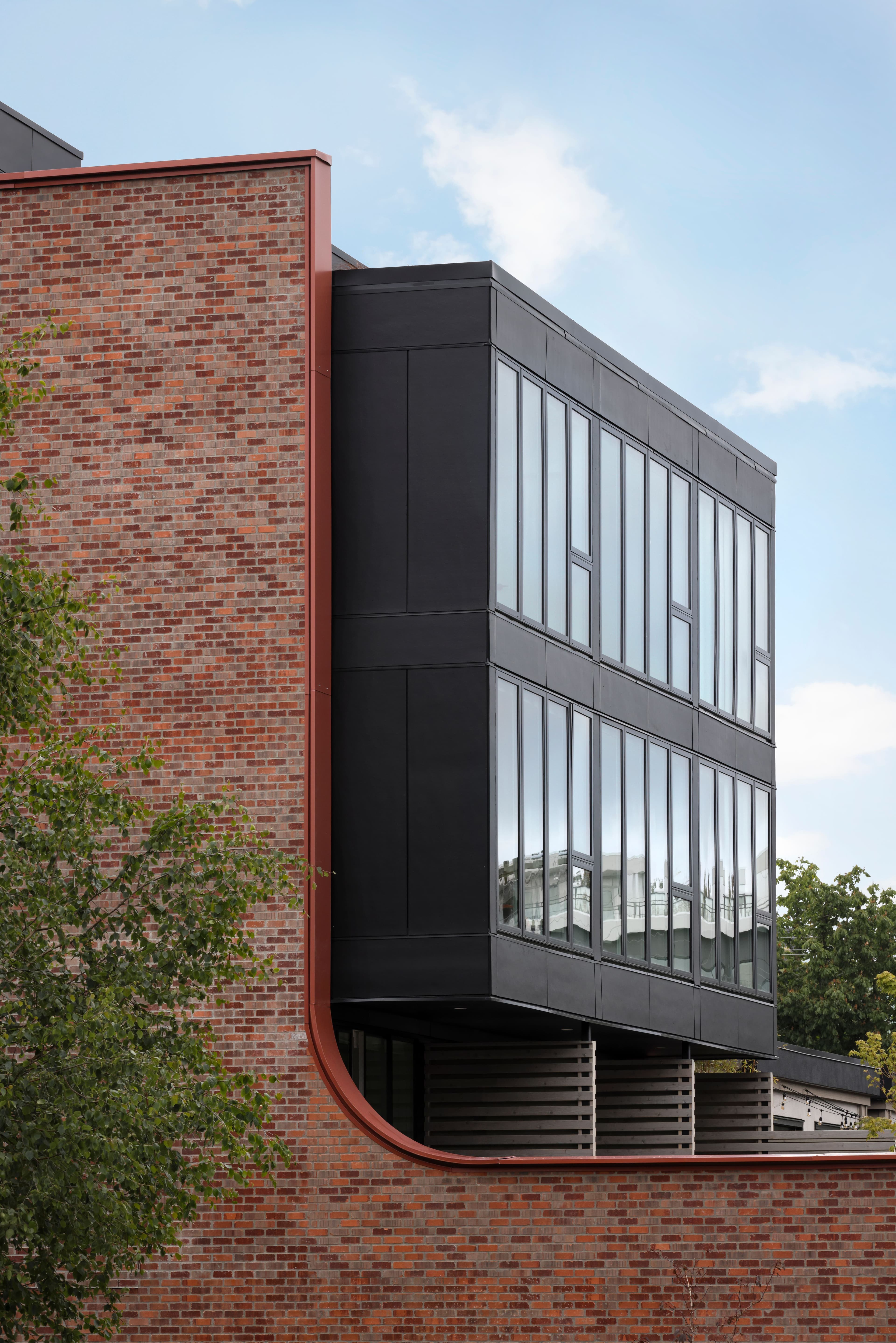 Exterior of Rotunda—townhomes and condos